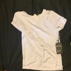 Oxy white baby tee